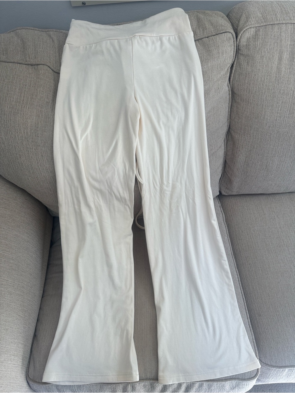 SHEIN Off-White Drawstring Lounge Pants